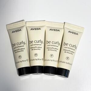 4 X Aveda Be Curly Curl Enhancer 0.34oz/10ml  each  Travel Sizes- NEW